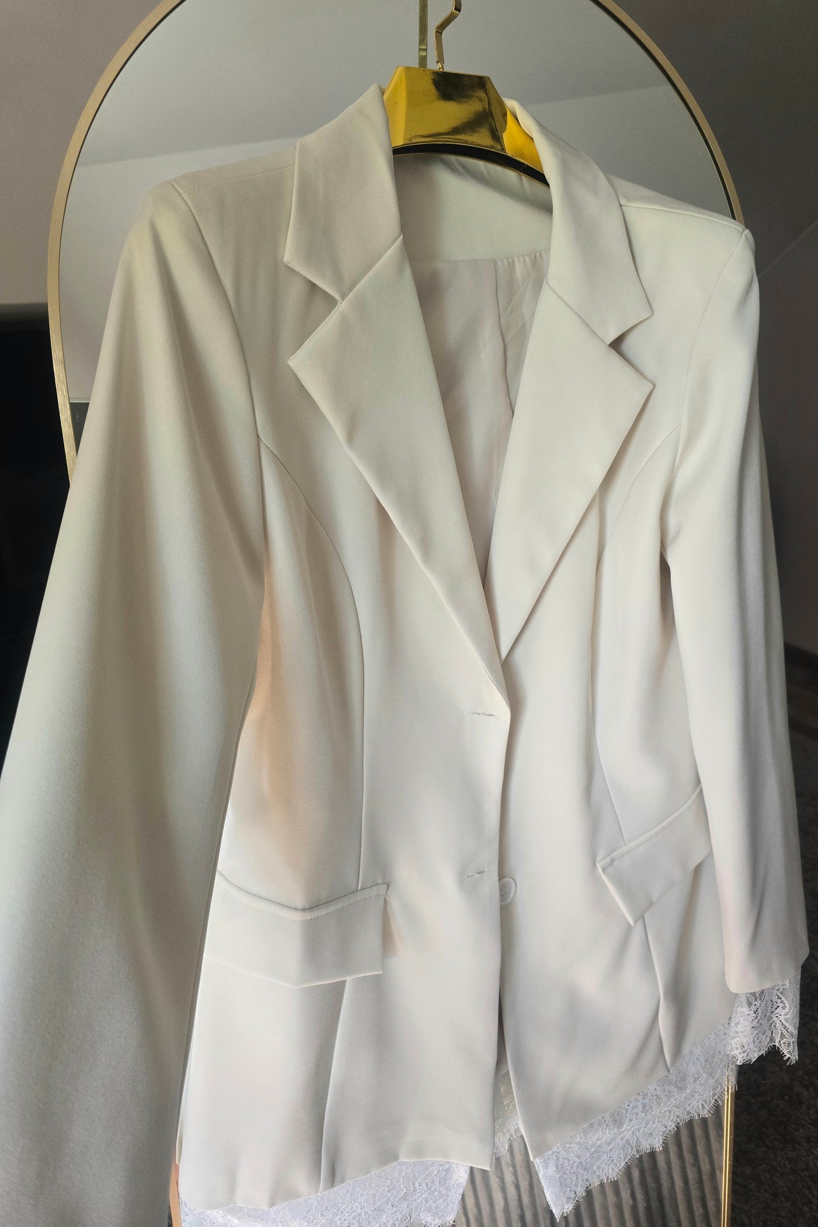 Švarkas Cream satin - Image 4