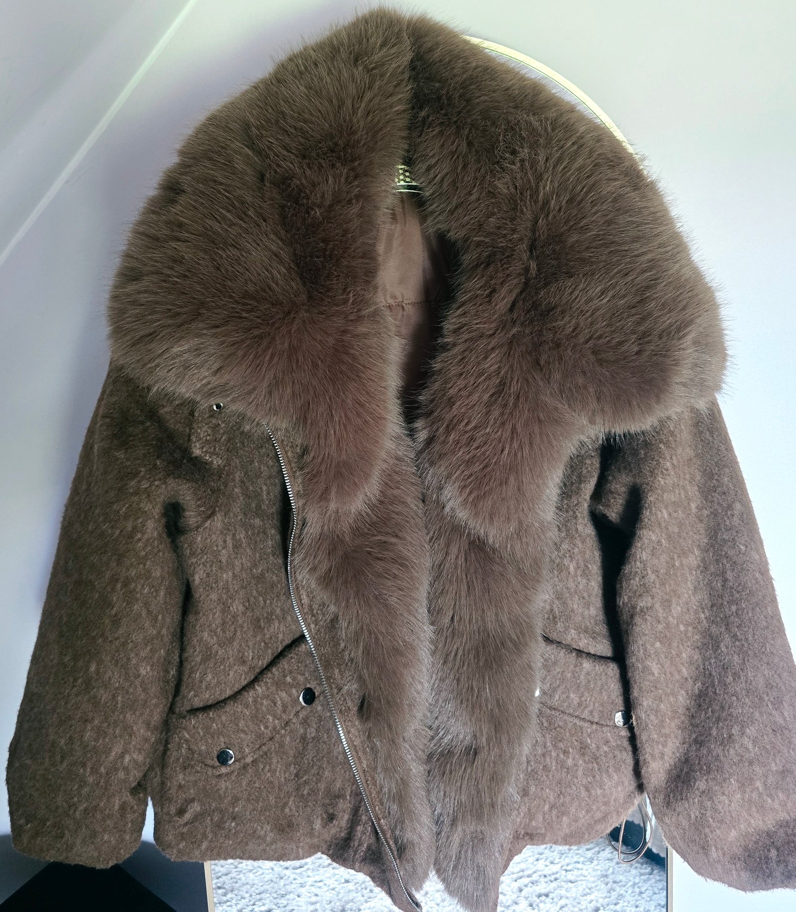 Su vilna puspaltis Camel - Image 3